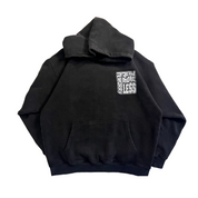 OVERSIZED WASHED HOODIE | Pray More Worry Less — Black