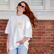 OVERSIZED STREETWEAR T-SHIRT | Whatever Things Are — White