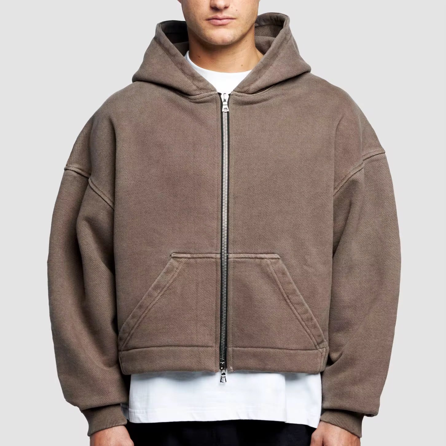 EPIPHANY CROPPED HOODIE | Double Zipper Hoodie