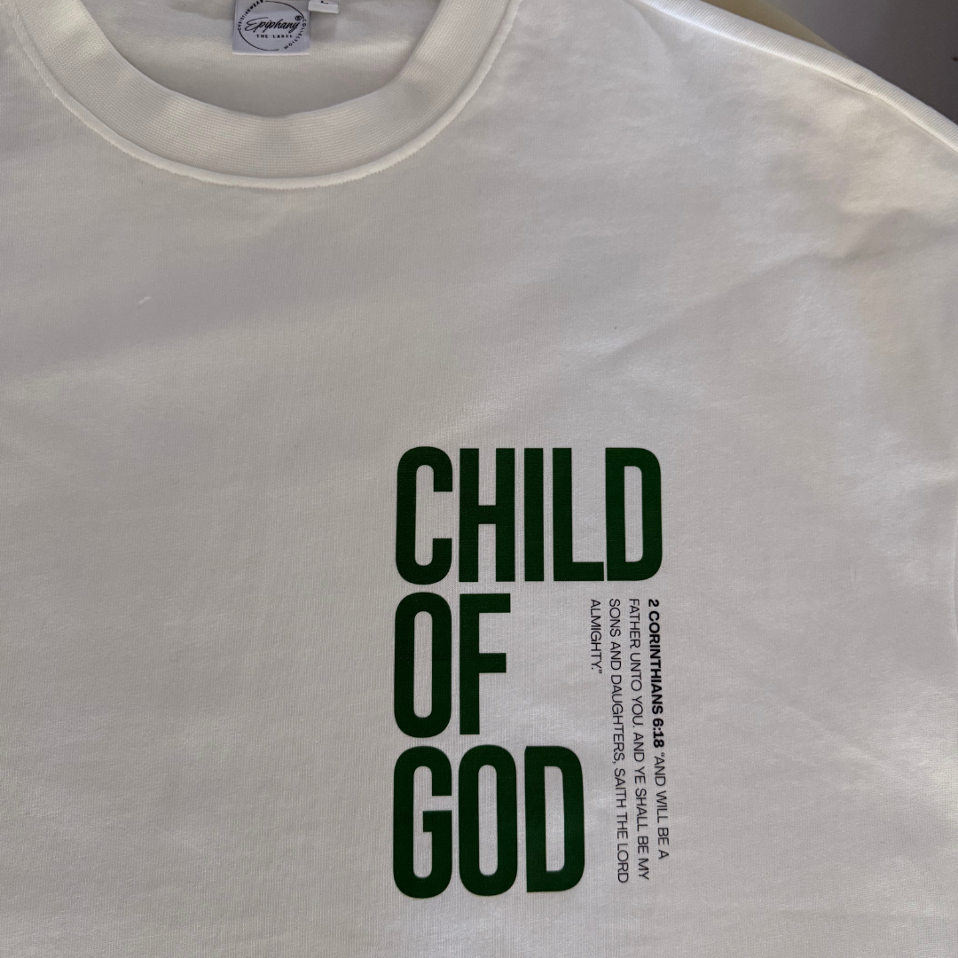 HEAVYWEIGHT GRAPHIC TEE | Child of God — White T-Shirt