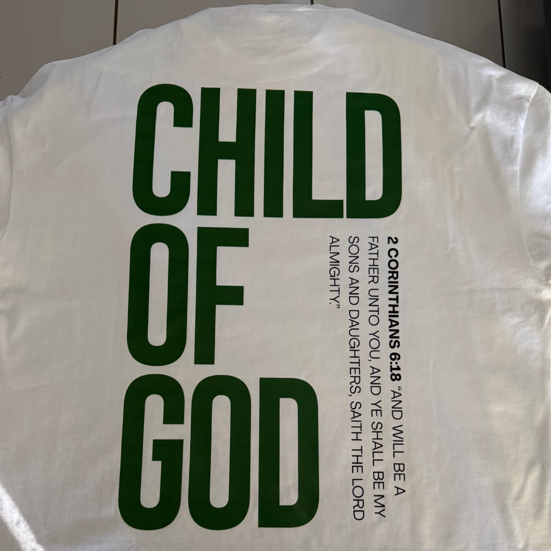 HEAVYWEIGHT GRAPHIC TEE | Child of God — White T-Shirt